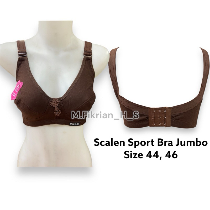 BH/Bra Scalen Sports jumbo tanpa kawat tanpa busa Kait 3