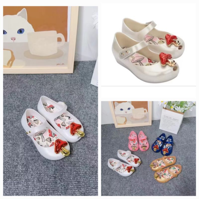 MINI MELISSA/MINNI MELISSA/FLATSHOES ANAK PEREMPUAN/SEPATU JELLY ANAK CEWEK/MELISSA ANAK