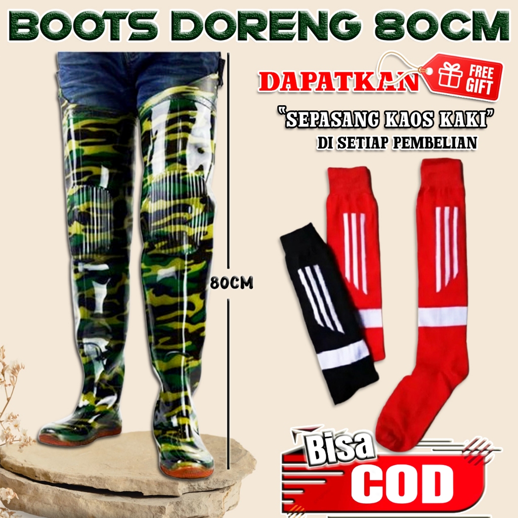 [GRATIS KAOS KAKI] BOOTS FULL KARET PETANI SAWAH ANTI KEONG DORENG SEPAHA 80 MANCING SAFETY BUKAN AP