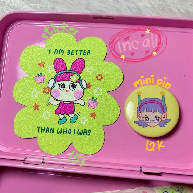 

sticker & mini pin