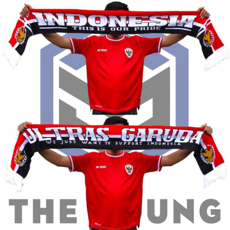 D3W SCARF/SYAL INDONESIA - SYAL TIMNAS INDONESIA - SYAL GARUDA - ULTRAS GARUDA