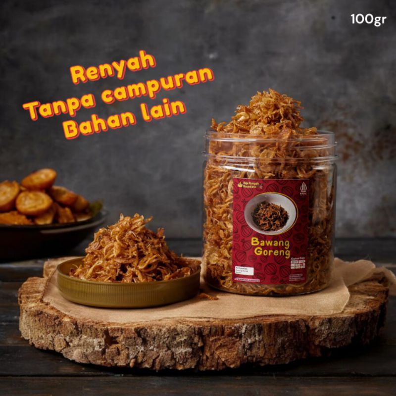 

RajaRempah Bawang Goreng Asli Grade A Rasa Ori Kriuk - Tanpa Campuran Bahan Tepung dll