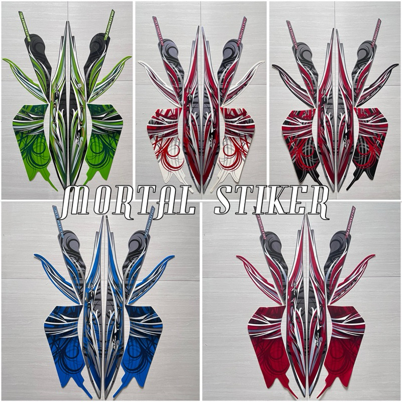 Stiker striping lis les body motor mio soul 2009 2010 mio soul karbu