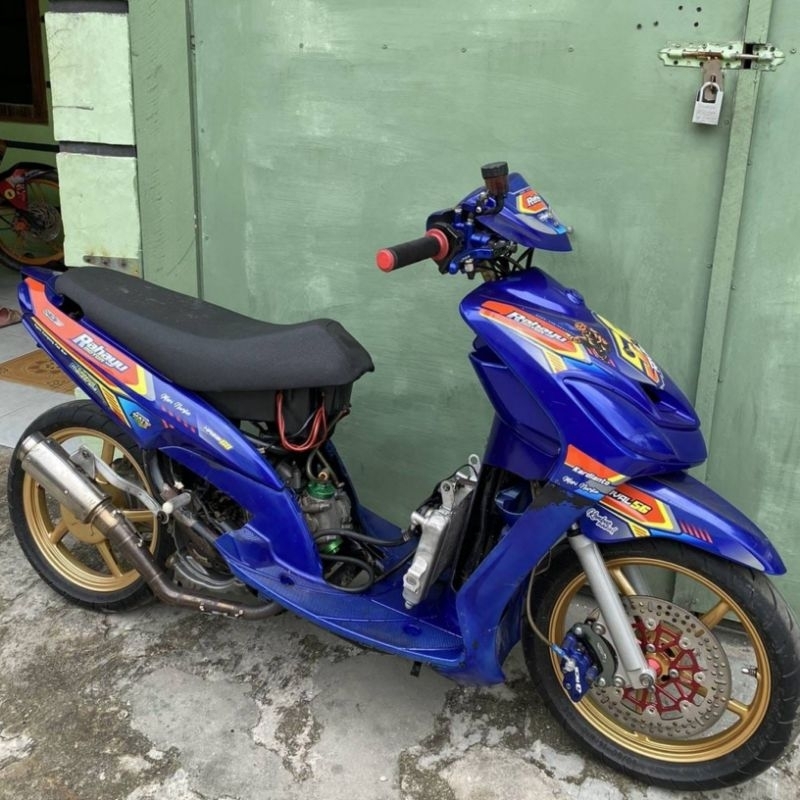 Decal Striping Stiker Full Body Mio Smile Sporty Road Race Racing Custom Sponsor Riquest Bahan Tebal