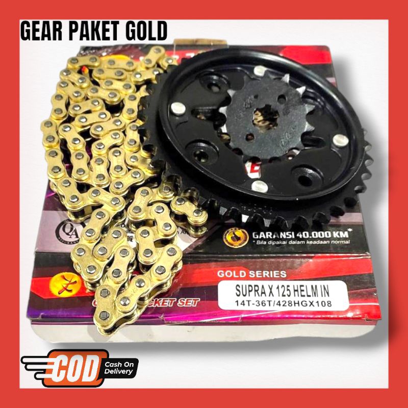 GIR GEAR PAKET SUPRA X 125 HELM IN YUZAKA GIGI TARIK SUPRA X 125