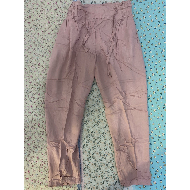[Preloved] Celana katun warna pink salem