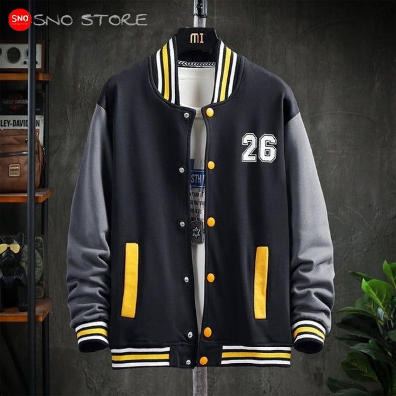 Jaket Jacket Varsity Baseball Anak Laki Laki Pria Wanita Cowok Cewe Kecil Tanggung Sekolah Sd Smp Sm