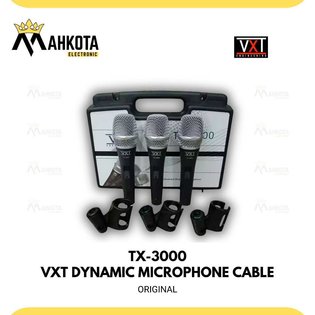 VXT TX-3000 Mic Kabel Original Microphone isi 3
