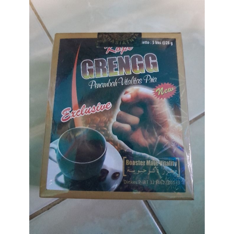 

Kopi Grengg | Kopi hitam siap saji | Original | isi 5 sachet