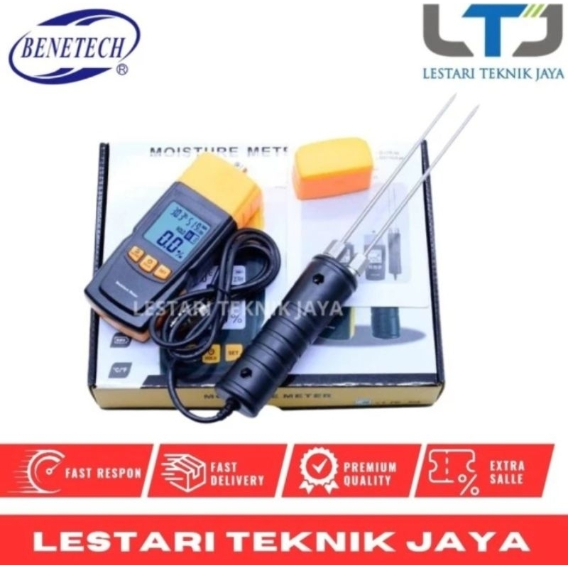 Moisture Meter GM620 Benetech Wood Kayu Paper Kertas MC Tester Timber