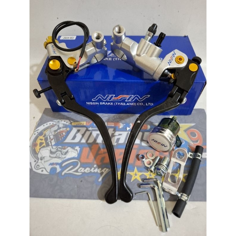 NEW ~ MASTER REM NSSN IZUMI RCS 18  SILVER-BLACK SERIES SET HANDLE KIRI-KANAN 1TABUNG + DUDUKAN SPIO