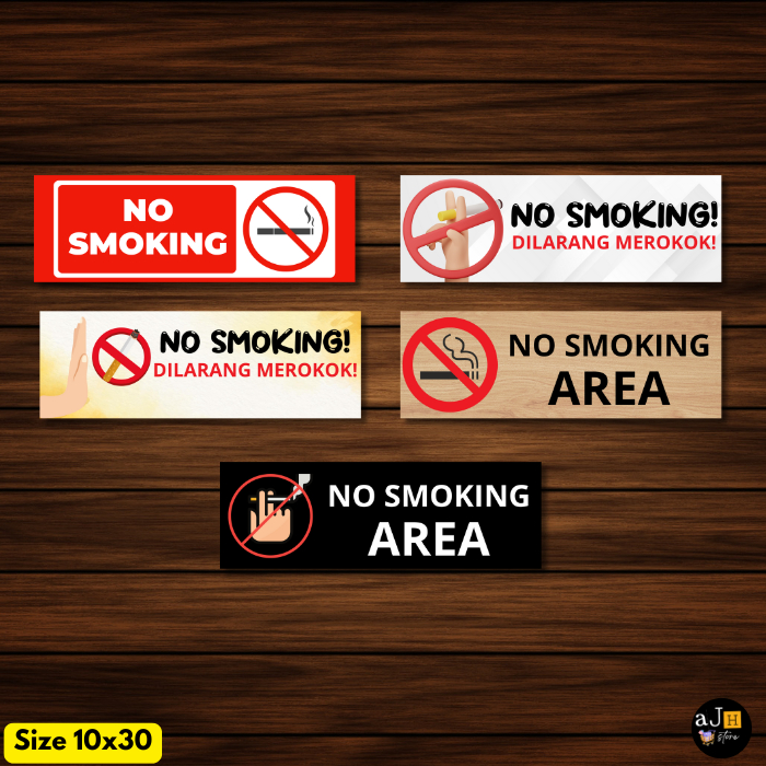 Hiasan dinding/ walldecor dilarang merokok no smoking