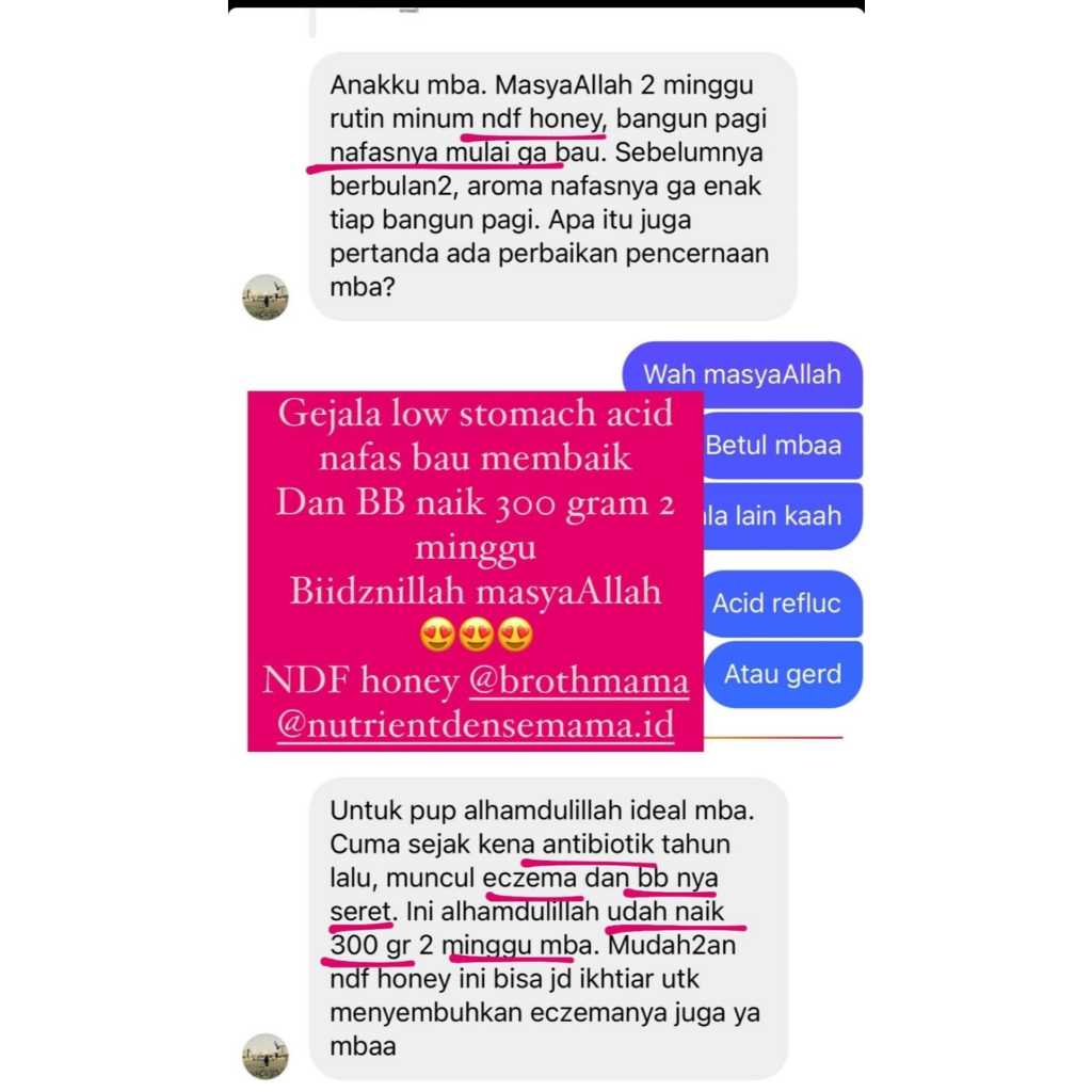 

RB NDF HONEY by Brothmama, Madu ndf Penambah Nafsu Makan