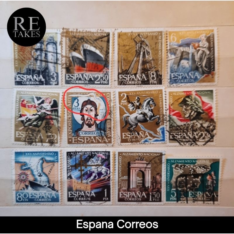 

Prangko Koleksi Filateli Spanyol Espana Correos