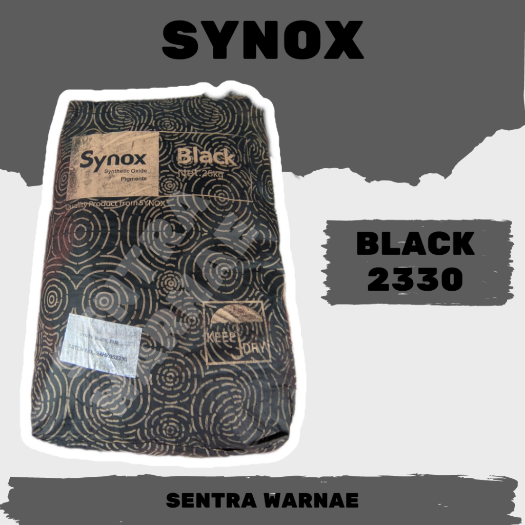 Pewarna Pigment/Iron Oxide/Oker/Verf - Synox Hitam / Black 2330