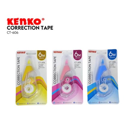 

Correction Tape / Pita Koreksi Kenko CT-606