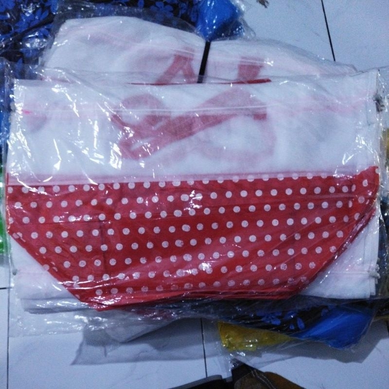 (12 PCS) Tas berkat hajatan wadah berkat tas serut & motif tebal
