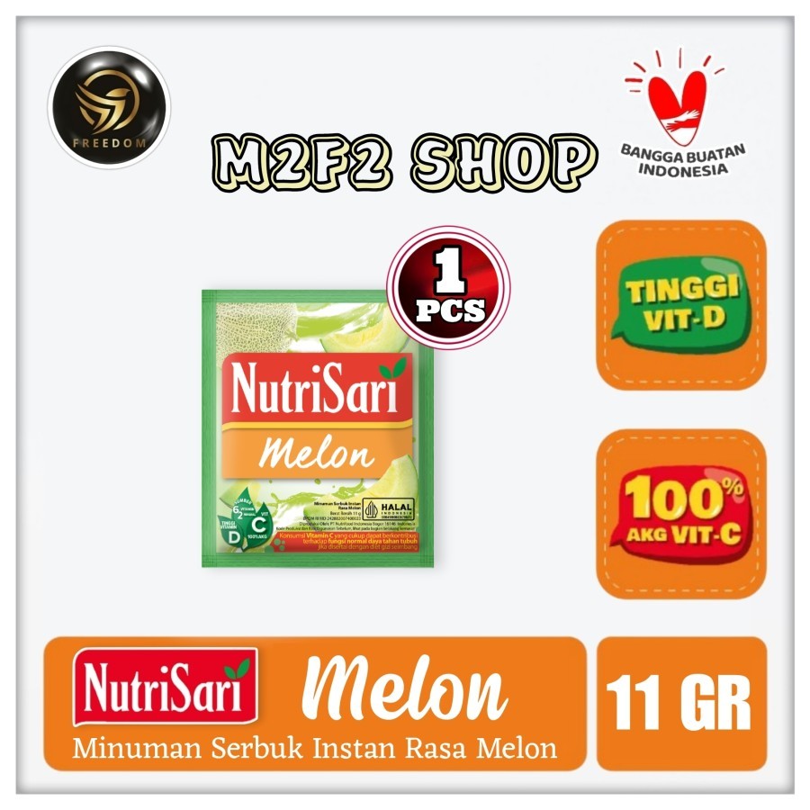 

NutriSari Minuman Serbuk Instant Rasa Melon Sachet - 11 gr (Kemasan Satuan)