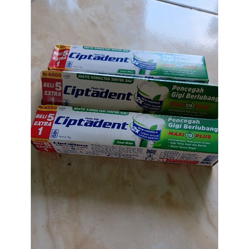 3 pcs CIPTADENT 75gram