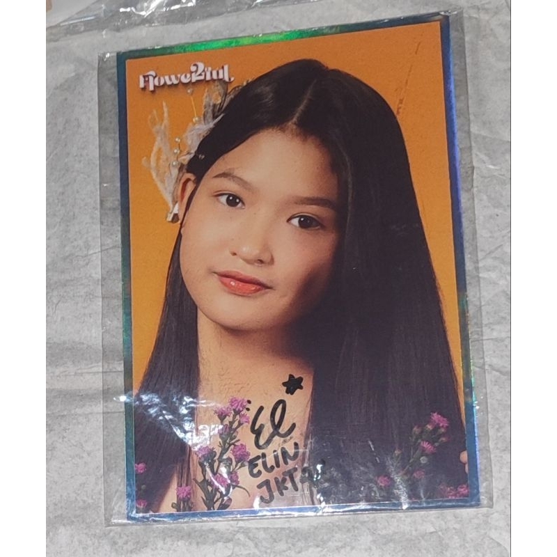 Photoprint Signed Benefits Flowerful. Celline Thefani (Elin JKT48).