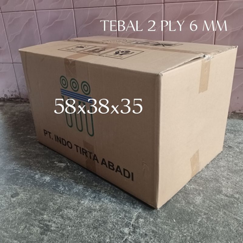

KARDUS BEKAS/TEBAL 2 PLY/BESAR UKURAN 58XX38X35 CM UNTUK PACKING BARANG PINDAHAN DLL