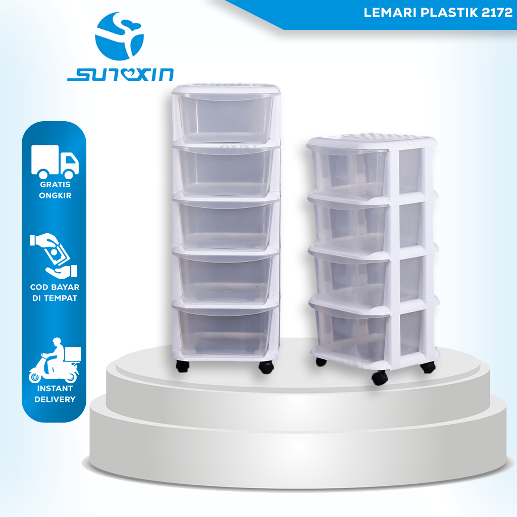SUNXIN - Lemari Plastik 2172/ Plastic Storage Cabinet Lemari / Storage Box Plastik