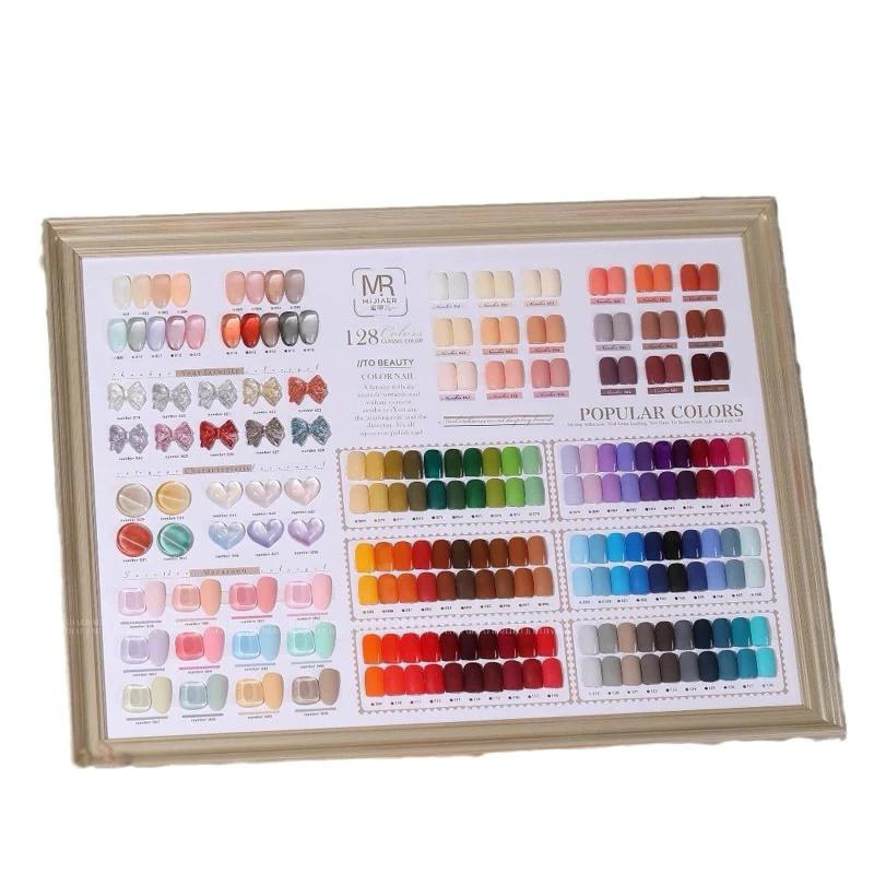 Mijiaer 128 Warna Set Gel Polish Free Display