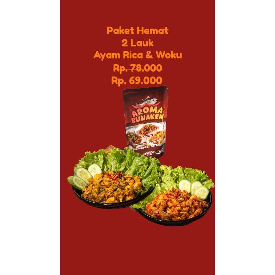 

Aroma Bunaken 2 Varian Ayam Rica-Rica dan Ayam Woku