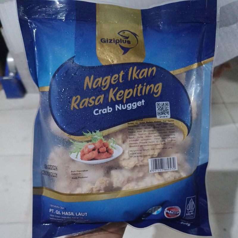 

Giziplus nugget ikan kepiting 250g / crab nugget