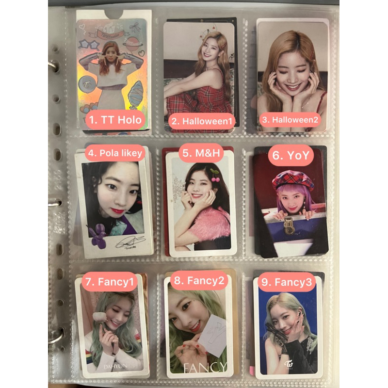photocard dahyun fancy yes or yes