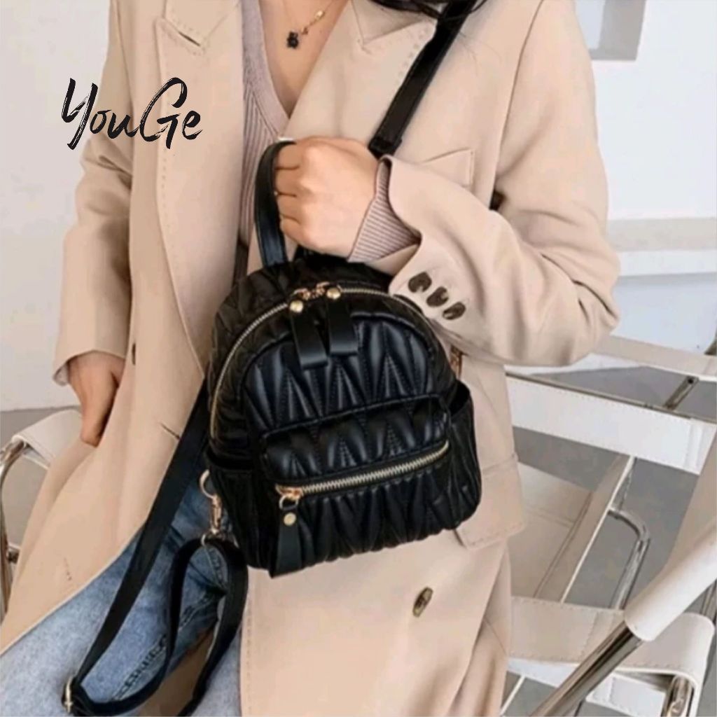 YouGe Tas Ransel Korea 077 |  tas ransel korea wanita | tas ransel korea aesthetic | tas ransel kore