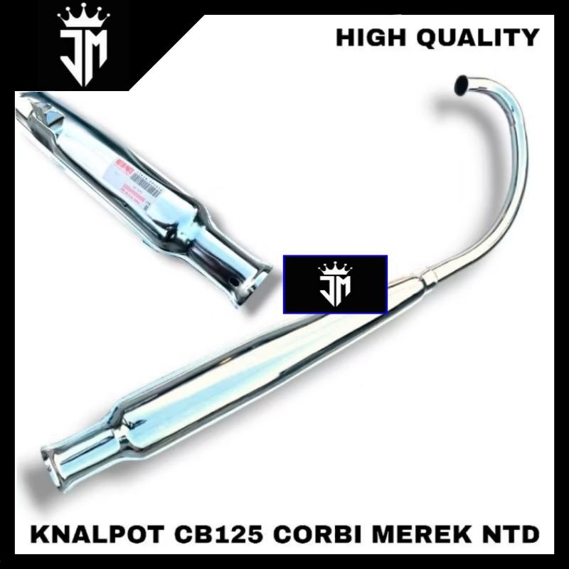 KNALPOT CB125 CORBI MEREK NTD IMPOR KNALPOT CB125 MEREK NTD ORIGINAL