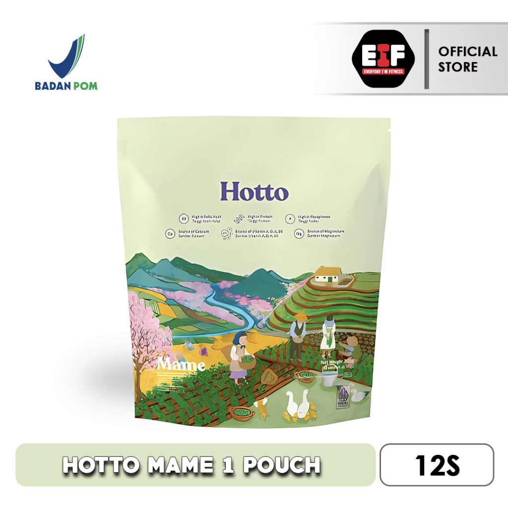 

HOTTO Mame Multigrain With Edamame 1 Pouch 12 Sachet