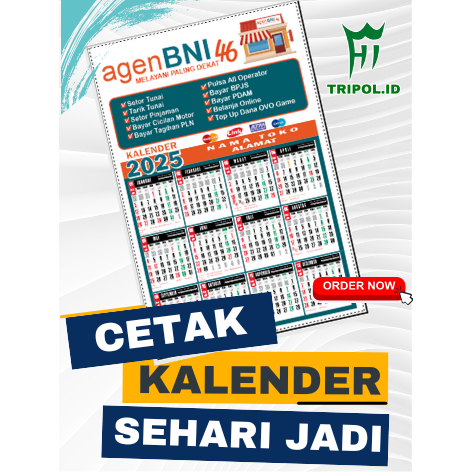 

Kalender Agen BNI 46 Custom tanpa minimal order