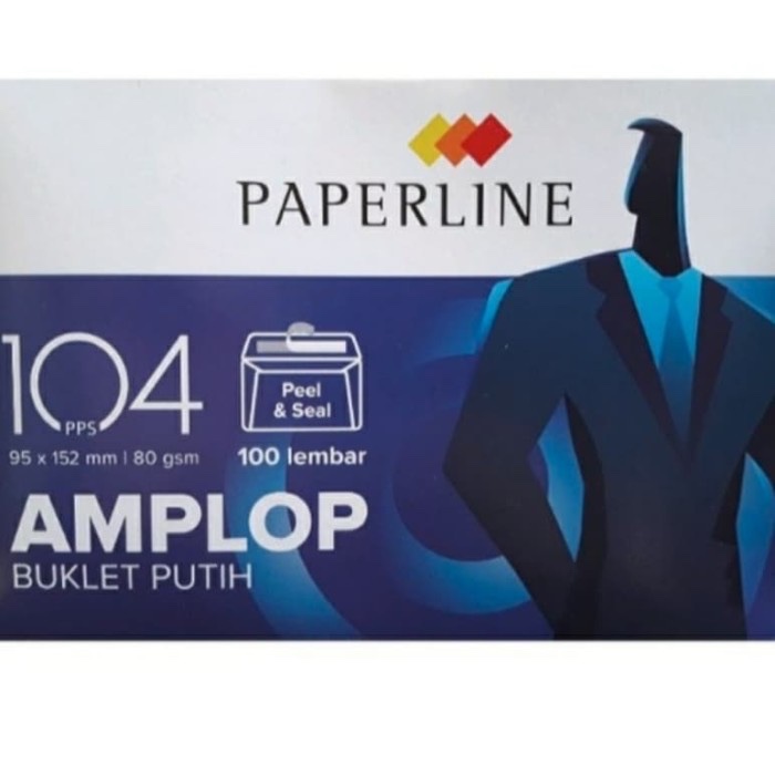

(240) JUARASTATIONERY Amplop Paperline 104 Putih / ukuran 9.5x15.2cm 80Gram / Amplop Kecil
