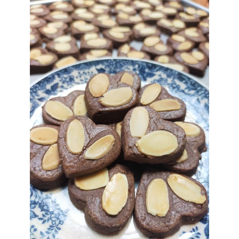

choco almond cookies