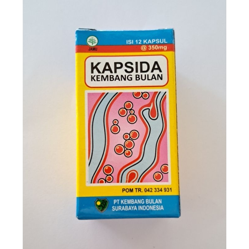 Kapsida Bersih Darah Kembang Bulan 12's/Botol/Kapsul untuk Gatal,Bisul,Koreng,Jerawat