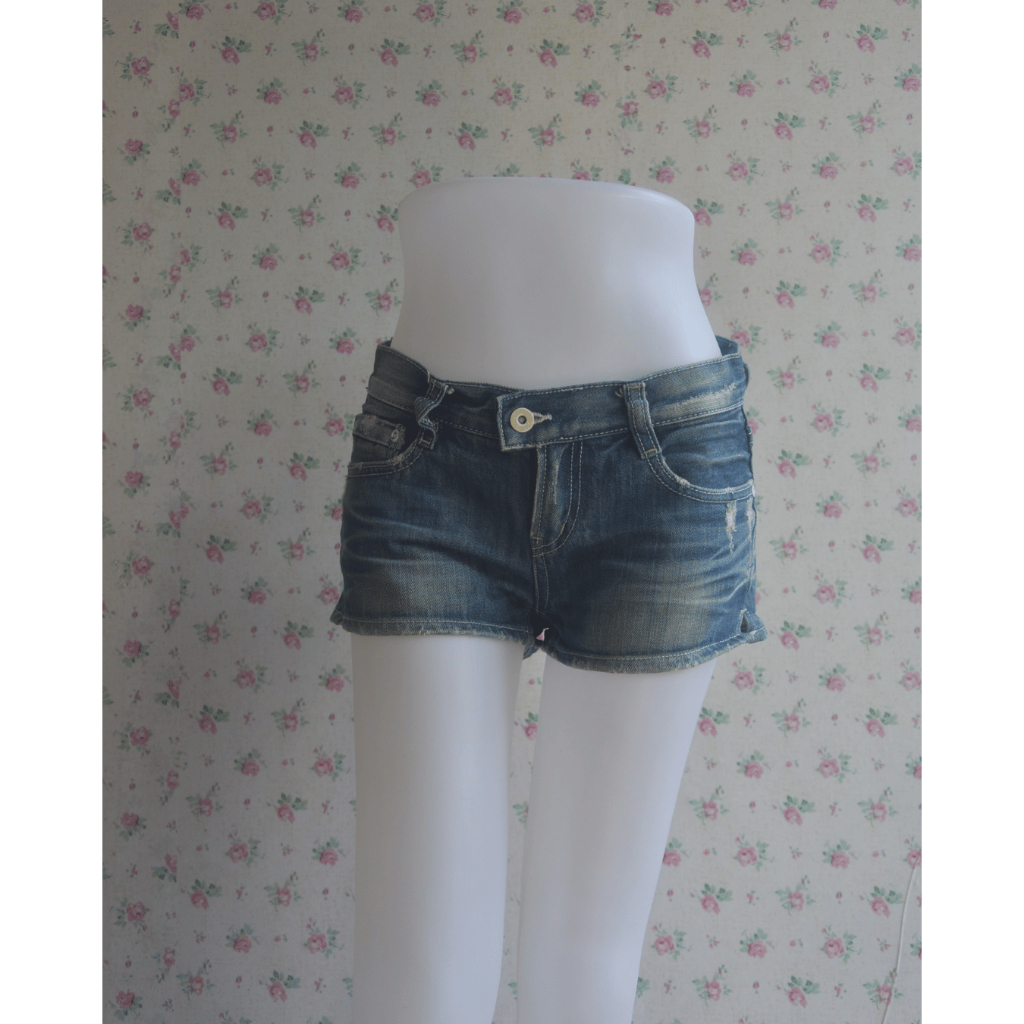 Slinky Denim Korean Hot Pants