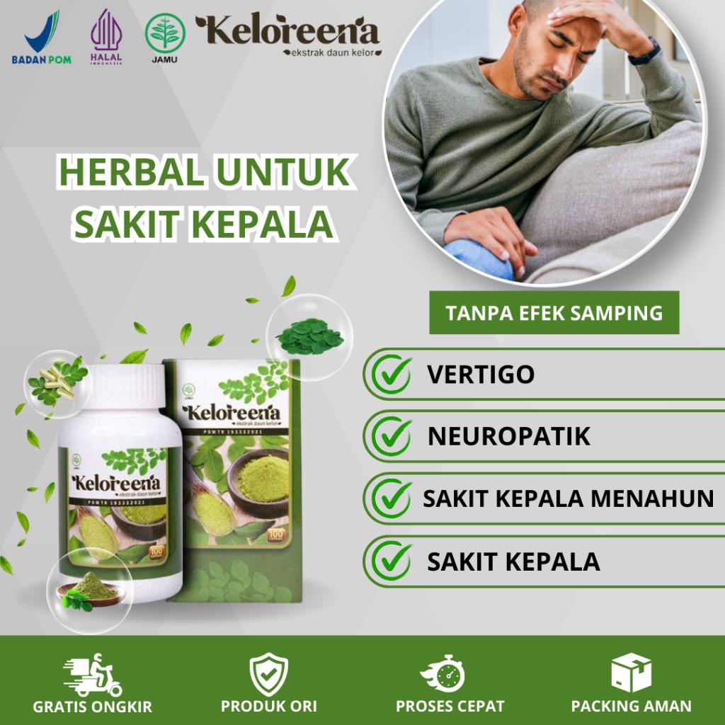 Obat Sakit Kepala, Obat Sakit Kepala Menahun, Obat Sakit Kepala Vertigo, Neuropatik Dengan Keloreena