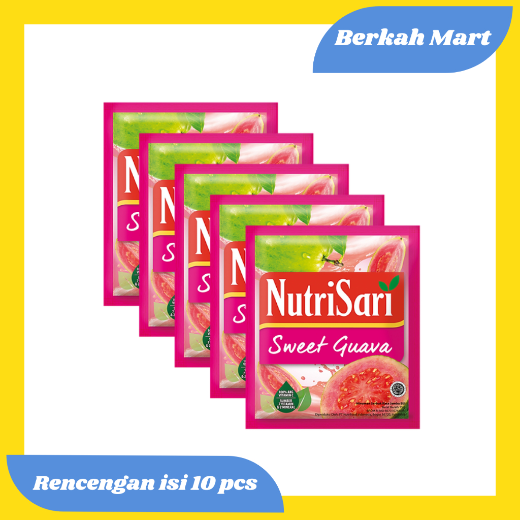 

NUTRISARI RASA SWEET GUAVA RENCENGAN ISI 10 PCS