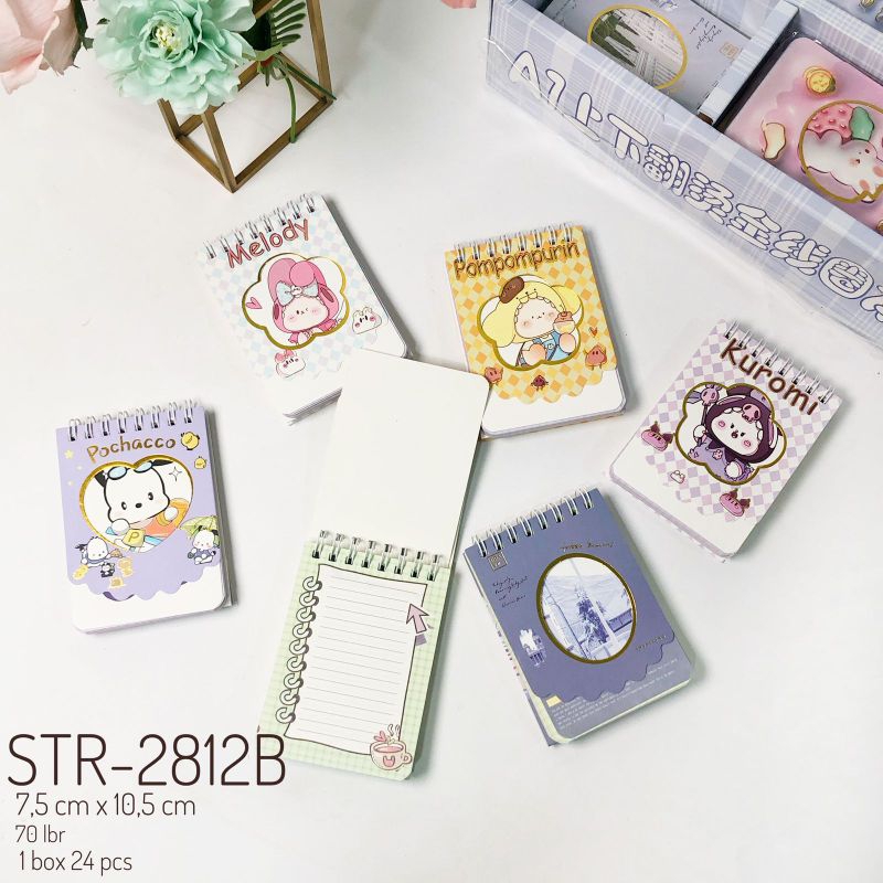 

Notebook motif Sanrio dengan 4 karakter 70 lembar