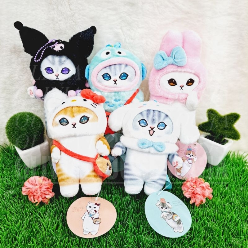 Gantungan Kunci Boneka Mofusand My Melody Ganci Boneka Kuromi Kucing Mofusand Gantungan Kunci Hello 