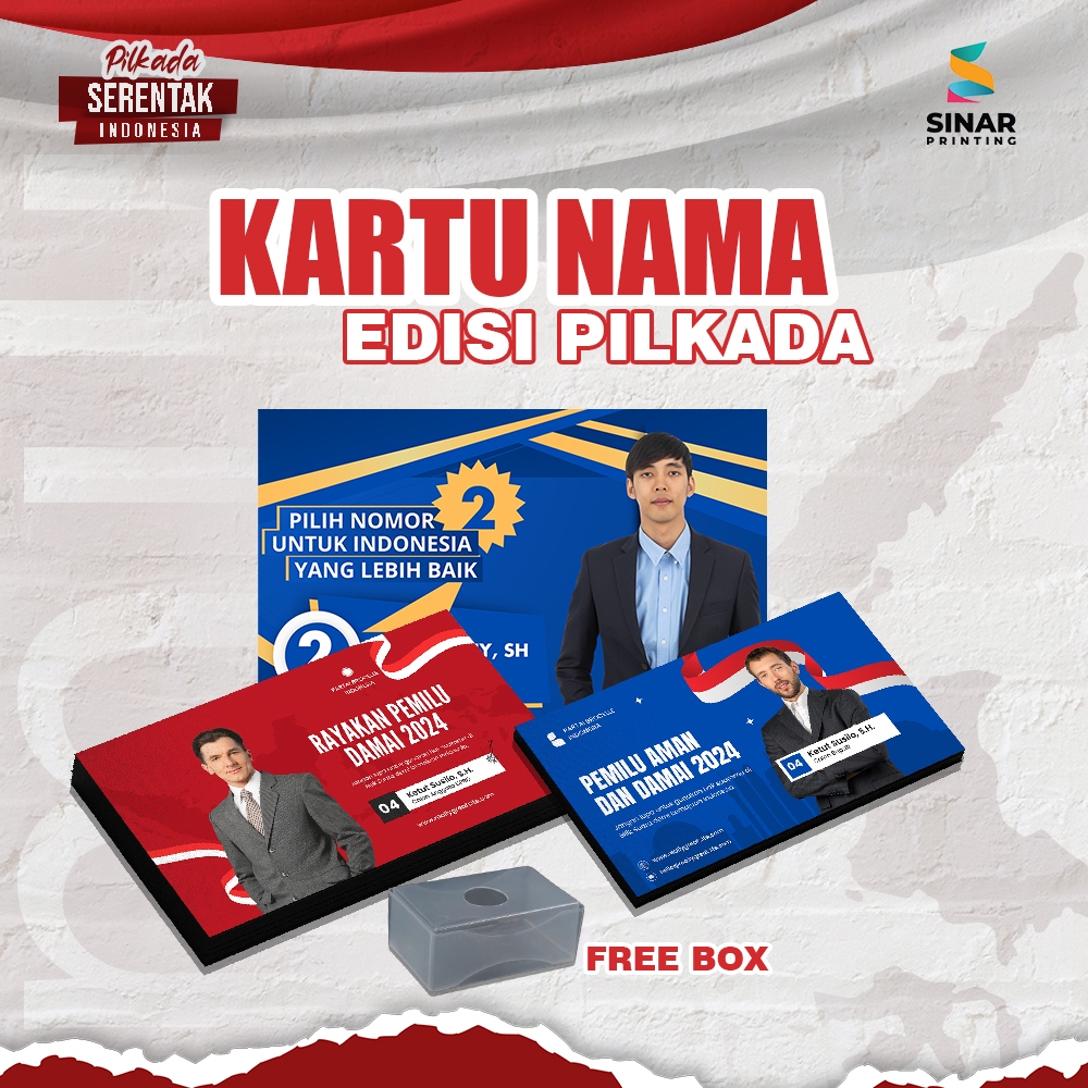 

SINAR PRINTING - CETAK KARTU NAMA EDISI PILKADA | KUSTOM PREMIUM | PRINT KARTU NAMA
