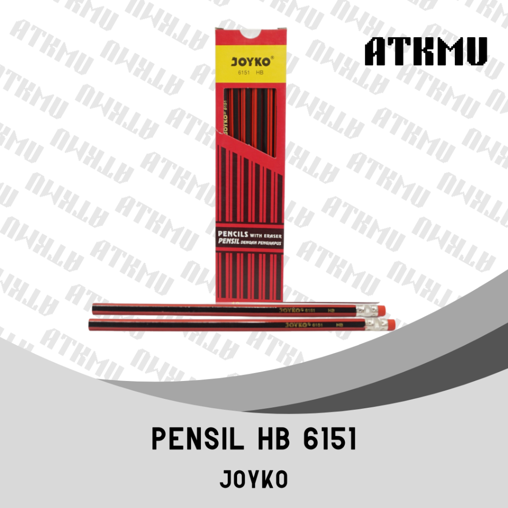 

Pensil HB JOYKO 6151 / Pensil Merah Ada Hapusan 1 Pak isi 12 Pcs