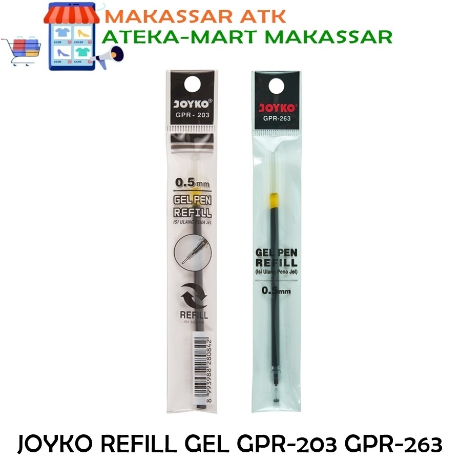 

[1 PCS] JOYKO REFILL GEL PEN GPR-203 GPR-263 ISI PEN TUTUP