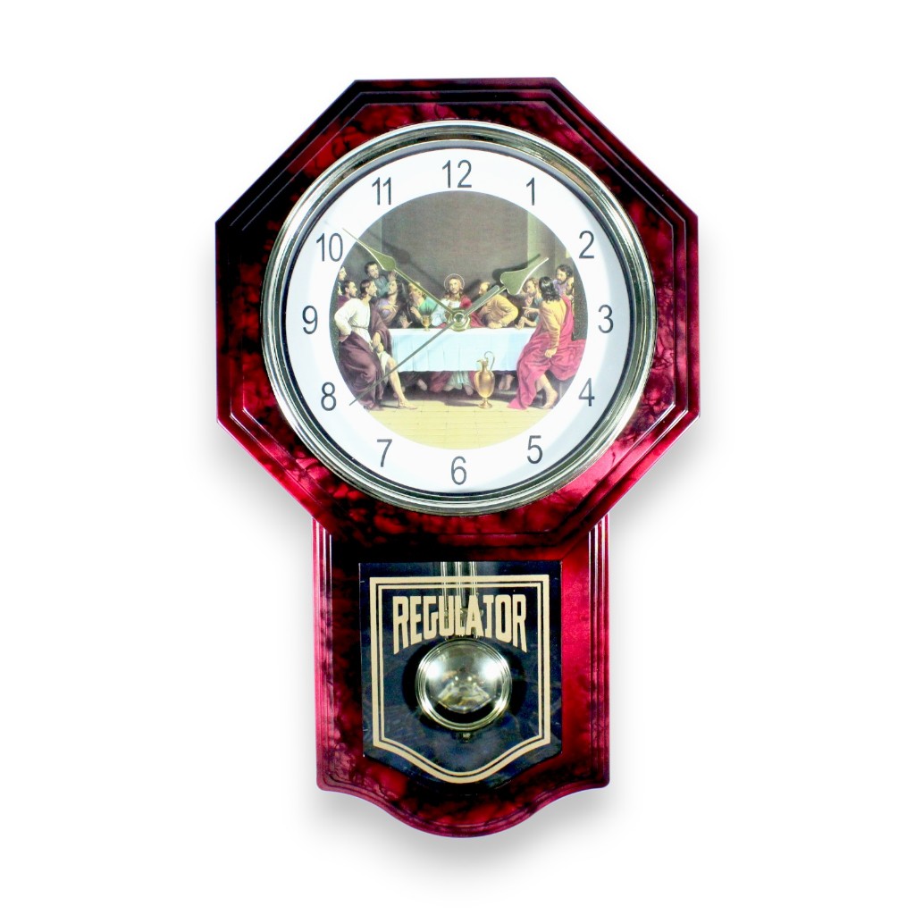 ESA Jam Dinding Kristen Gambar Yesus Bunyi Lonceng Tiap Jam 6570