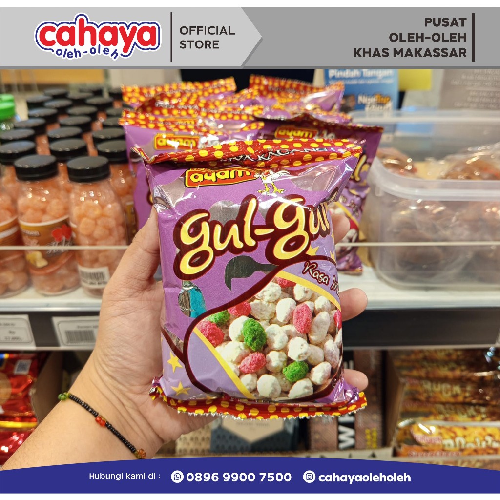

Kacang Ayam Gul Gul / Kacang Gula Cahaya Oleh Oleh Khas Makassar 60gr