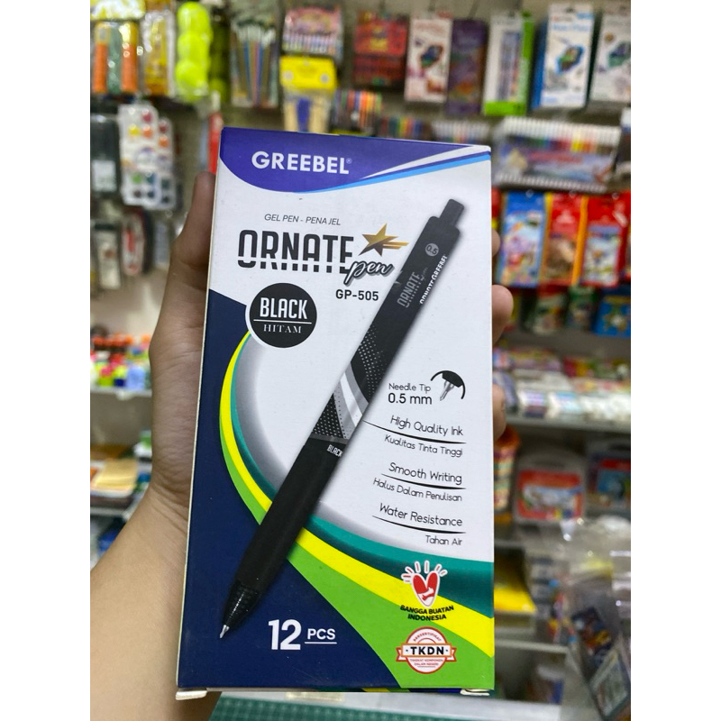 

Ballpoint Greebel Ornate Gp-505 0,5mm Hitam