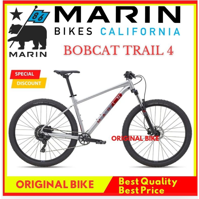 Marin Bobcat Trail 4 Silver 29 inch size M Sepeda MTB Marin