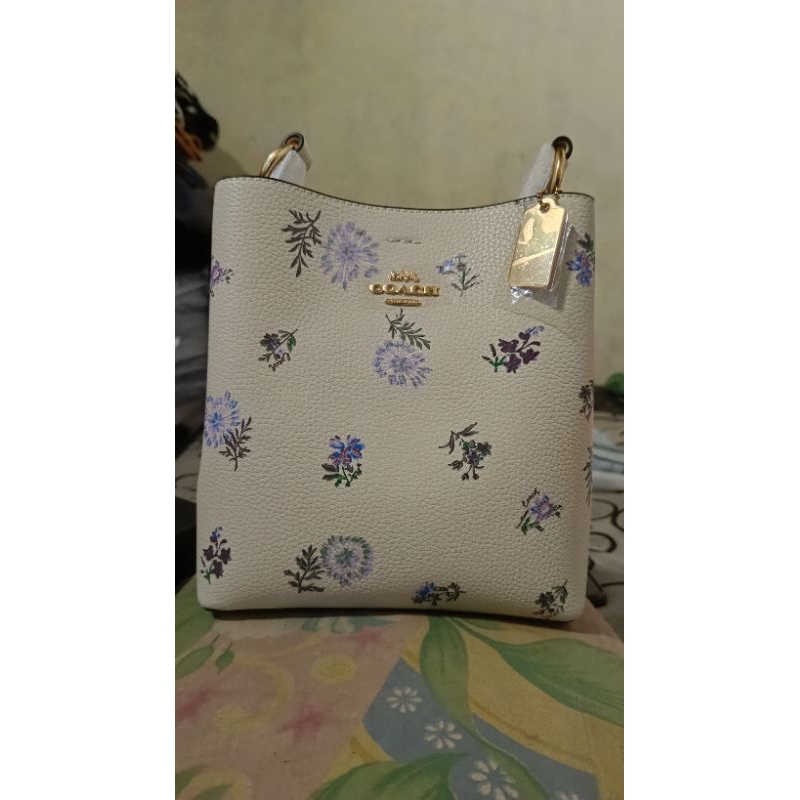 tas coach motif ungu